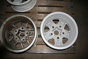 Felgenvergleich vorher/nachher